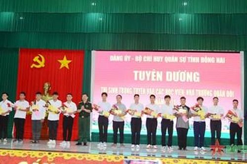 Bộ CHQS tỉnh Đồng Nai gặp mặt thí sinh trúng tuyển các trường quân đội năm 2024