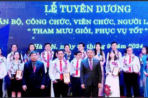Lào Cai có 1 cá nhân được tuyên dương trong phong trào thi đua 'Tham mưu giỏi, phục vụ tốt'