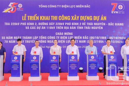 Thi công dự án Trạm biến áp 220kV Phú Bình 2