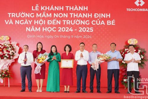 Khánh thành 2 trường mầm non được Techcombank hỗ trợ 50 tỷ đồng
