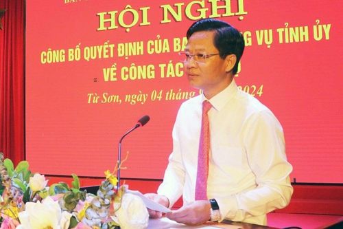 Chánh Văn phòng Tỉnh ủy Bắc Ninh làm Bí thư TP Từ Sơn