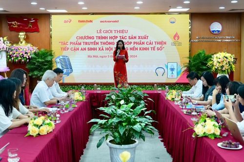 Lễ giới thiệu Chương trình hợp tác sản xuất 'Tác phẩm truyền thông số góp phần cải thiện tiếp cận an sinh xã hội trong nền kinh tế số'