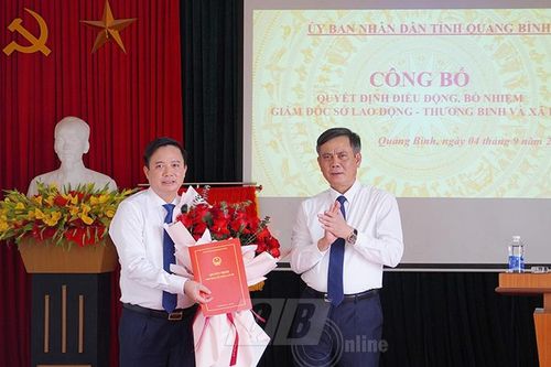 Bổ nhiệm Chủ tịch Liên đoàn Lao động giữ chức Giám đốc Sở