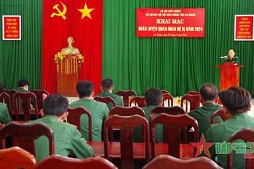 Bộ đội Biên phòng tỉnh An Giang: Khai mạc huấn luyện quân nhân dự bị năm 2024