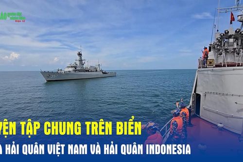 Luyện tập chung trên biển giữa Hải quân Việt Nam và Hải quân Indonesia