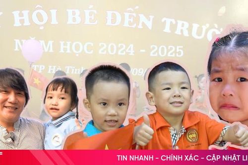 Muôn kiểu cảm xúc của các bé mầm non ngày tựu trường