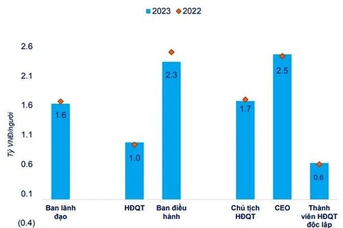 CEO doanh nghiệp lớn thu nhập bình quân 2,5 tỷ đồng một năm