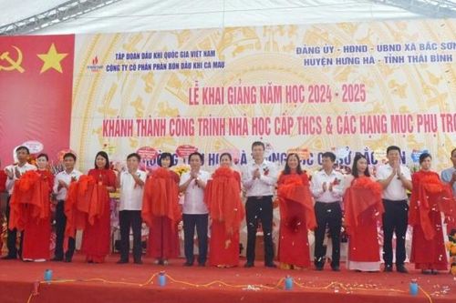 Phân bón Cà Mau: đồng hành cùng giáo dục địa phương xã Bắc Sơn