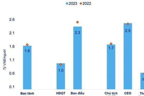 Bất chấp khó khăn, CEO nhóm doanh nghiệp bất động sản vẫn có thu nhập cao nhất gần 5 tỷ/năm