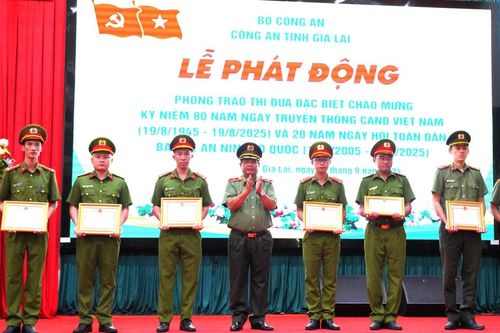 Phát động thi đua chào mừng kỷ niệm 80 năm thành lập lực lượng Công an nhân dân