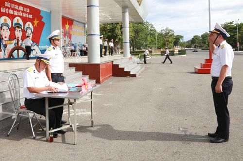 Khối cơ quan Bộ Tư lệnh Vùng 4 Hải quân: Kiểm tra điều lệnh năm 2024