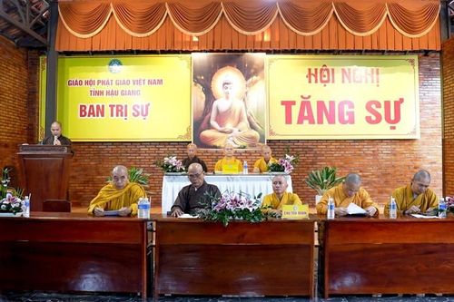 Hậu Giang: Ban Trị sự Phật giáo tỉnh họp Tăng sự và sơ kết nhiều hoạt động Phật sự