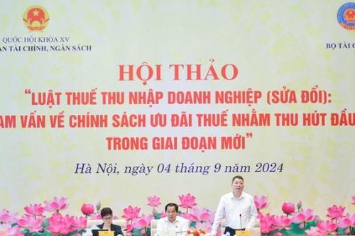 Luật Thuế TNDN sửa đổi: Chính sách ưu đãi thuế thu hút đầu tư giai đoạn mới