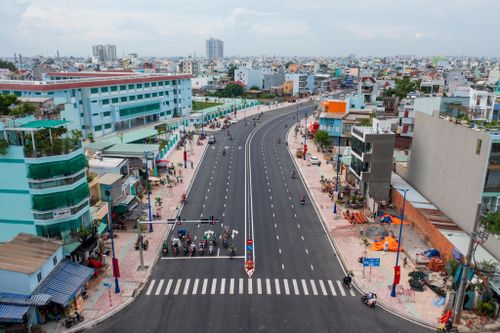 Diện mạo tuyến đường 6 làn đẹp nhất nhì quận Bình Tân