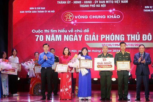 Đội 'Tôi yêu Hà Nội' vô địch cuộc thi tìm hiểu về Ngày Giải phóng Thủ đô