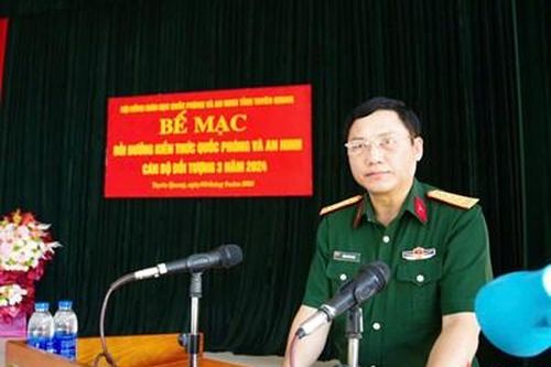 Tuyên Quang: Bế mạc lớp Bồi dưỡng kiến thức Quốc phòng, an ninh đối tượng 3
