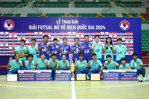 Thái Sơn Nam TPHCM bảo vệ thành công ngôi vô địch giải futsal nữ VĐQG 2024