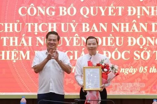 Bổ nhiệm Phó Giám đốc Sở Tài chính Thái Nguyên