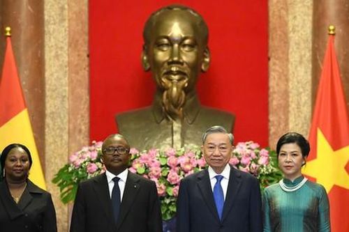Tổng Bí thư, Chủ tịch nước Tô Lâm chủ trì lễ đón Tổng thống Guinea-Bissau