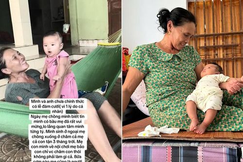Con dâu về nhà ngoại ở cữ, mẹ chồng xách quần áo đi theo 3 tháng liền
