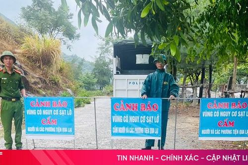 Cấm lưu thông trên đường quốc phòng ven biển đoạn thôn 1 - Cẩm Lĩnh
