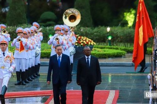Tổng Bí thư, Chủ tịch nước Tô Lâm chủ trì lễ đón Tổng thống Cộng hòa Guinea-Bissau