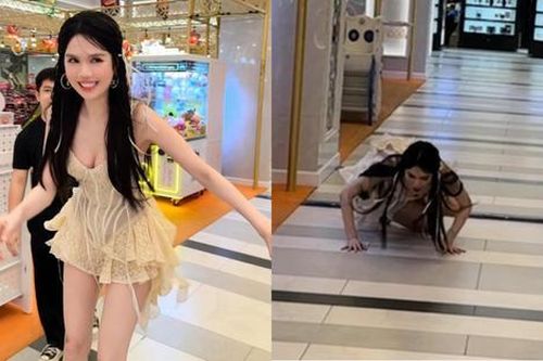 Khán giả phản ứng Ngọc Trinh mặc hở hang đi trượt patin