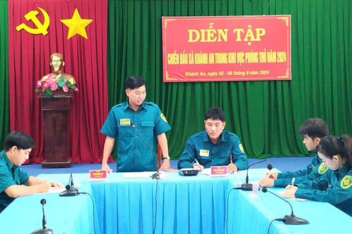 Khánh An diễn tập chiến đấu trong khu vực phòng thủ năm 2024