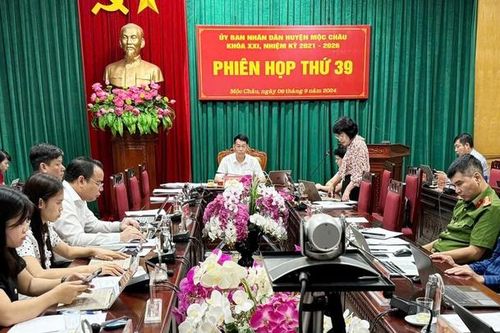 Phiên họp thứ 39, UBND huyện Mộc Châu khóa XXI