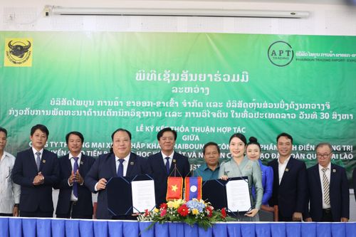 Phân bón Bình Điền hợp tác chuyển giao tiến bộ sản xuất cho doanh nghiệp, nông dân Lào