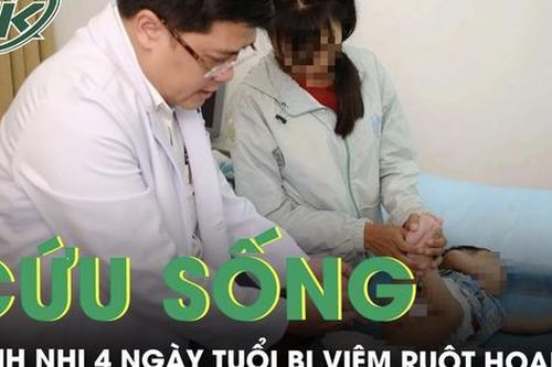 Phẫu thuật cứu bệnh nhi 4 ngày tuổi bị viêm ruột hoại tử