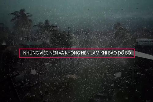 Những điều nên làm và không nên làm khi bão đổ bộ