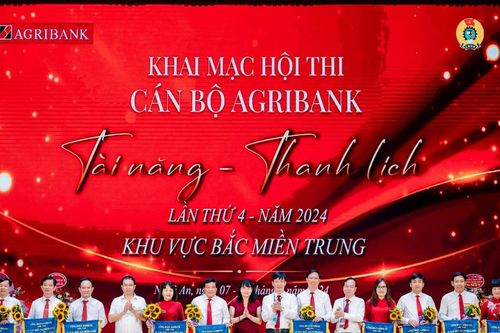 Khai mạc Hội thi cán bộ Agribank tài năng, thanh lịch lần thứ IV năm 2024, khu vực Bắc miền Trung