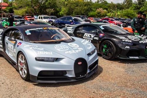 Bộ đôi Bugatti Chiron của đại gia Campuchia sẽ đến Việt Nam trong hành trình Gumball 3000