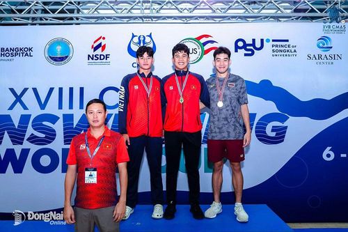 Các vận động viên Đồng Nai giành 3 HCV tại giải lặn World Cup 2024