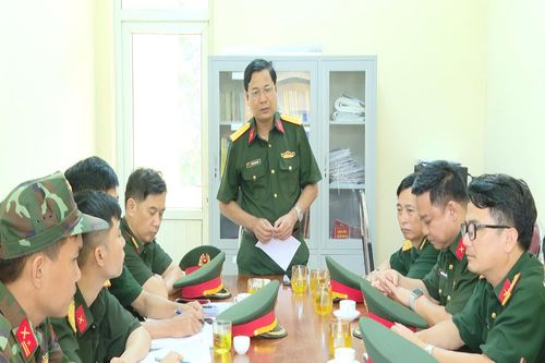 Kiểm tra công tác phòng chống bão số 3 tại một số đơn vị thuộc Bộ CHQS tỉnh