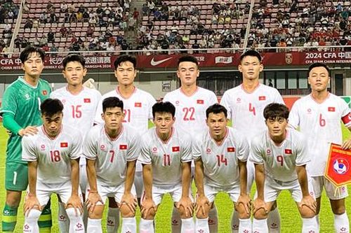 U22 Việt Nam thua trận thứ 2 liên tiếp tại giải CFA Team China 2024