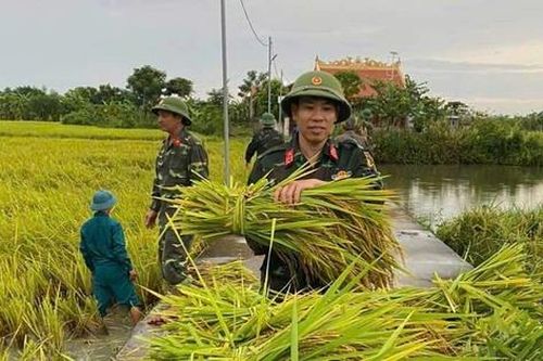 Bộ đội giúp dân 'chạy' bão số 3