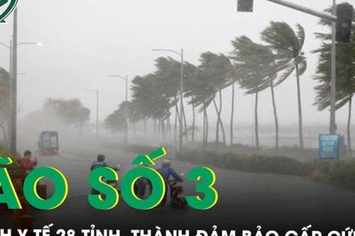 Bộ Y tế họp khẩn với y tế 28 tỉnh thành yêu cầu đảm bảo cấp cứu, khám chữa bệnh trong bão số 3