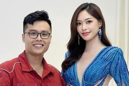 'Mỹ nhân' từng đóng chung phim với Xa Thi Mạn 'xin vía' Hoa hậu từ nhà thiết kế Nguyễn Minh Tuấn