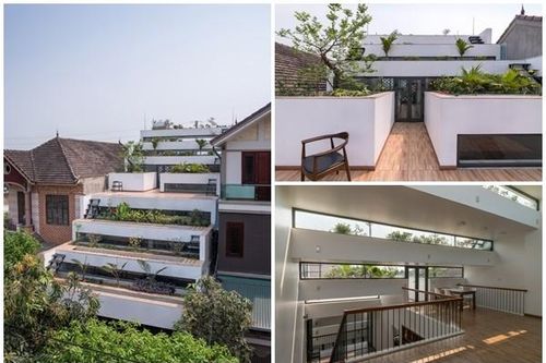 Lạ mắt ngôi nhà thiết kế như ruộng bậc thang ở Hà Tĩnh