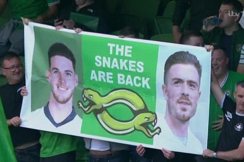 Chùm ảnh: Bộ đôi ngôi sao tuyển Anh bị cổ động viên Ireland ví là rắn