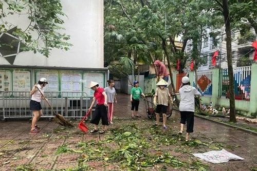 Hà Nội triển khai các biện pháp khắc phục, giải tỏa cây xanh gãy đổ sau cơn bão số 3