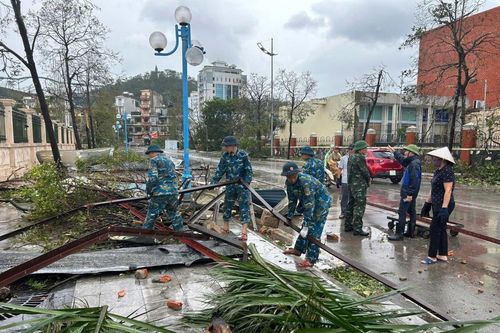 Quân đội điều động hơn 17.000 cán bộ, chiến sĩ tham gia khắc phục hậu quả bão số 3