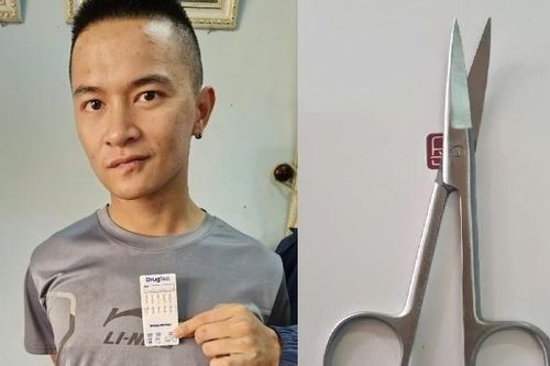 Tạm giữ hình sự thanh niên ngáo đá cầm kéo đòi tự sát