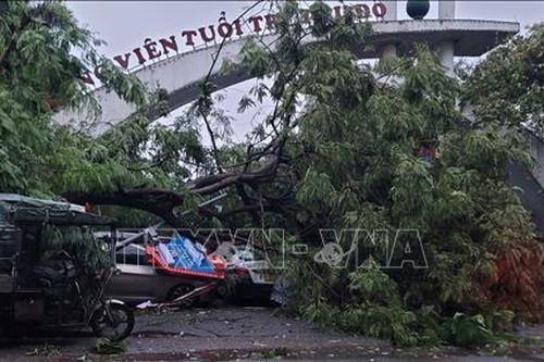 Khuyến cáo người dân đừng chủ quan nghĩ bão đã đi qua, Hà Nội không còn nguy hiểm nữa