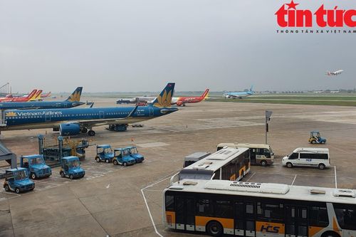 Sân bay Nội Bài dự kiến phục vụ hơn 510 lượt chuyến bay ngay sau bão số 3
