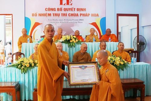 Trà Vinh: Lễ Tiểu tường Thượng tọa Thích Phước Lạc, trao quyết định bổ nhiệm trụ trì chùa Pháp Hoa