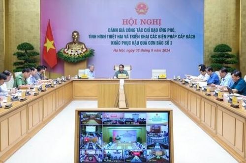 Thủ tướng chủ trì Hội nghị khắc phục hậu quả bão số 3