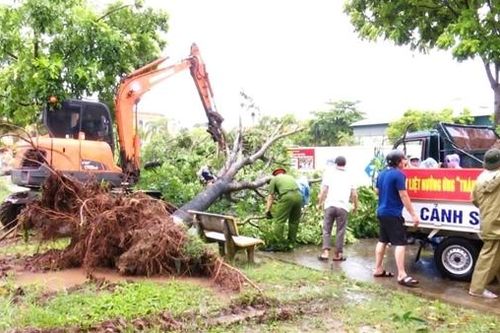 Công an tỉnh Ninh Bình triển khai khắc phục hậu quả của bão số 3